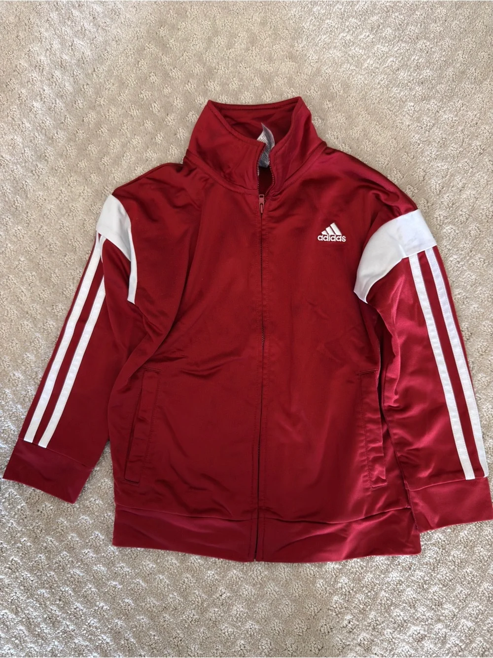 adidas Red Kids 2-Piece Track Jacket & Pants Set